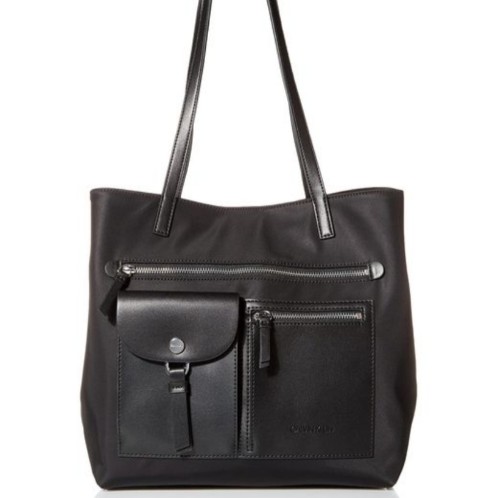 Calvin Klein Rossa Nylon Tote - Picture 1 of 4